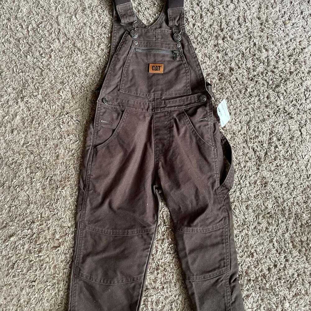 Carhartt R06  little boys Brown Double-Knee Workwear Overalls
